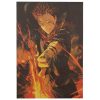 TIE LER Anime Jujutsu Kaisen Anime Poster Kraft Paper Decoration Painting Modern Living Room Home Decor 1 - Anime Posters Mall