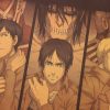 TIE LER Attack On Titan Japanese Cartoon Comic Style Kraft Paper Wall Stickers Bar Poster Decorative 3 - Anime Posters Mall
