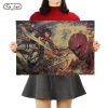 TIE LER Attack On Titan Retro Posters Japanese Anime Kraft Paper Room Bar Home Art Painting - Anime Posters Mall
