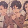 TIE LER Attack on Titan Character Collection Poster Classic Cartoon Anime Kraft Paper Wall Sticker Room 3 - Anime Posters Mall