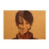 TIE LER Attack on Titan Classic Japanese Cartoon Comic Kraft Paper Wall Stickers Bar Poster Retro 1 - Anime Posters Mall
