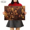 TIE LER Attack on Titan Posters Japanese Anime Kraft Paper Prints Livingroom Bedroom Decoration Bar Cafe - Anime Posters Mall