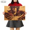 TIE LER Classic Attack on Titan Cartoon Anime Poster Kraft Paper Retro Wall Sticker Children s - Anime Posters Mall