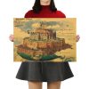 TIE LER Hayao Miyazaki Anime Movie Poster Cartoon Does Retro Nostalgia Kraft Paper Poster Cafe Bar 16 - Anime Posters Mall