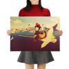 TIE LER Hayao Miyazaki Anime Movie Poster Cartoon Does Retro Nostalgia Kraft Paper Poster Cafe Bar 20 - Anime Posters Mall