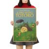 TIE LER Hayao Miyazaki Anime Movie Poster Cartoon Does Retro Nostalgia Kraft Paper Poster Cafe Bar 3 - Anime Posters Mall