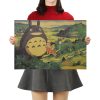 TIE LER Hayao Miyazaki Anime Movie Poster Cartoon Does Retro Nostalgia Kraft Paper Poster Cafe Bar 7 - Anime Posters Mall