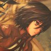 TIE LER Home Room Art Print Wall Stickers Vintage Japanese Posters Anime Attack on Titan Retro 4 - Anime Posters Mall