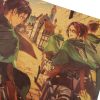 TIE LER Japan Anime Attack on Titan Poster Retro Style Home Decoration Poster Kraft Paper Wall 4 - Anime Posters Mall