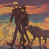 TIE LER Japanese Cartoon Comic Jujutsu Kaisen Kraft Paper Wall Stickers Bar Poster Retro Decorative Painting 2 - Anime Posters Mall