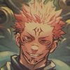TIE LER Jujutsu Kaisen Kraft Paper Series Bar Cafe Decorative Painting Kraft Paper Wall Sticker Interior 3 - Anime Posters Mall
