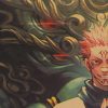 TIE LER Jujutsu Kaisen Kraft Paper Series Bar Cafe Decorative Painting Kraft Paper Wall Sticker Interior 4 - Anime Posters Mall