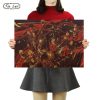 TIE LER Vintage Kraft Paper Poster Anime Series Attack On Titan Posters Bar Cafe Art Decorative - Anime Posters Mall