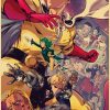 Vintage Japanese Anime One Punch Man Poster Retro Kraft Paper Posters Wall Sticker Home Decor Living 13 - Anime Posters Mall
