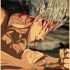 Vintage Japanese Anime One Punch Man Poster Retro Kraft Paper Posters Wall Sticker Home Decor Living 16 - Anime Posters Mall