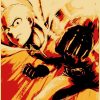 Vintage Japanese Anime One Punch Man Poster Retro Kraft Paper Posters Wall Sticker Home Decor Living 25 - Anime Posters Mall