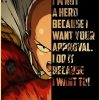 Vintage Japanese Anime One Punch Man Poster Retro Kraft Paper Posters Wall Sticker Home Decor Living 33 - Anime Posters Mall