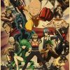 Vintage Japanese Anime One Punch Man Poster Retro Kraft Paper Posters Wall Sticker Home Decor Living 8 - Anime Posters Mall