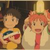 Vintage Posters Ponyo On The Cliff Hayao Miyazaki Poster Home Decor Wall Sticker Retro Decorative Painting 3 - Anime Posters Mall