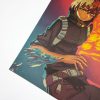 WINMIR Classic Anime My Hero Academia Ice And Fire Dual Heaven Martial Art Retro Kraft Paper 3 - Anime Posters Mall