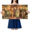 WINMIR Hot Anime Posters Demon Slayer Home Decor Painting Horizontal Long Picture Retro Kraft Paper Poster - Anime Posters Mall