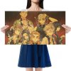 WINMIR Hot Anime Posters Demon Slayer Long Picture Retro Kraft Paper Poster Home Decor Painting Household - Anime Posters Mall