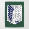 attack on titan wings of freedom logo posters - Anime Posters Mall