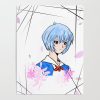 ayanami rei neon genesis evangelion watercolor print posters - Anime Posters Mall