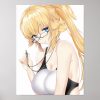 blonde waifu with glasses poster r48727f32738245b1b94b53840d8304d2 wve 8byvr 1000 - Anime Posters Mall