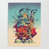 cubist moving castle2195516 posters - Anime Posters Mall