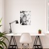 my hero academia shoto todoroki black white posters 1 - Anime Posters Mall