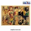 one piece character profile kraft paper poster 314 - Anime Posters Mall
