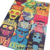 one piece characters retro kraft paper poster bar cafe 824 - Anime Posters Mall