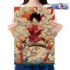 one piece luffy smoke kraft paper poster 770 - Anime Posters Mall