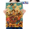 one piece luffy team kraft paper poster 260 - Anime Posters Mall