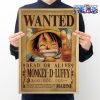 one piece luffy wanted kraft paper poster 951 - Anime Posters Mall