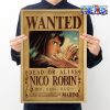 one piece nico robin wanted kraft paper poster 584 - Anime Posters Mall