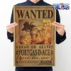one piece portgas d ace wanted kraft paper poster 405 - Anime Posters Mall