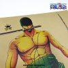one piece roronoa zoro three sword kraft paper poster 925 - Anime Posters Mall