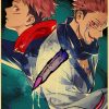 Anime Jujutsu Kaisen Posters Kraft Paper Vintage Poster Wall Art Painting Study Home Living Room Decoration 49 - Anime Posters Mall