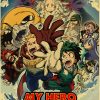 Anime My Hero Academia Retro Poster Manga Katsuki Bakugo Kraft Paper Prints Vintage Room Home Decor 11 - Anime Posters Mall