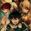 Anime My Hero Academia Retro Poster Manga Katsuki Bakugo Kraft Paper Prints Vintage Room Home Decor 33 - Anime Posters Mall