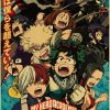 Anime My Hero Academia Retro Poster Manga Katsuki Bakugo Kraft Paper Prints Vintage Room Home Decor 49 - Anime Posters Mall