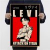 Attack On Titan Levil Ackerman Classic Movie Posters Decoracion Painting Wall Art Kraft Paper Home Decor - Anime Posters Mall