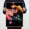 Attack On Titan Levil Ackerman Classic Movie Posters Decoracion Painting Wall Art Kraft Paper Home Decor 3 - Anime Posters Mall