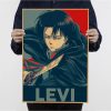 Attack On Titan Levil Ackerman Classic Movie Posters Decoracion Painting Wall Art Kraft Paper Home Decor 7 - Anime Posters Mall