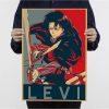 Attack On Titan Levil Ackerman Classic Movie Posters Decoracion Painting Wall Art Kraft Paper Home Decor 8 - Anime Posters Mall