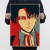 Attack On Titan Levil Ackerman Classic Movie Posters Decoracion Painting Wall Art Kraft Paper Home Decor 9 - Anime Posters Mall