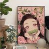 Demon Slayer Nezuko Kamado Movie Posters Kraft Paper Sticker Home Bar Cafe Room Wall Decor - Anime Posters Mall