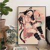 Demon Slayer Nezuko Kamado Movie Posters Kraft Paper Sticker Home Bar Cafe Room Wall Decor 5 - Anime Posters Mall